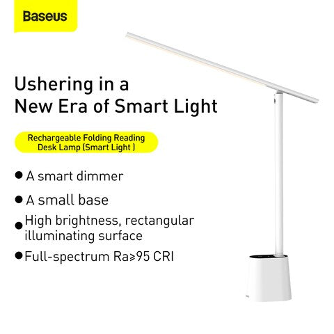 Baseus Table Lamp LED Desk Night Lamp Eye Protection Study Reading Light USB Rechargeable Desktop Office Work Table Lamp