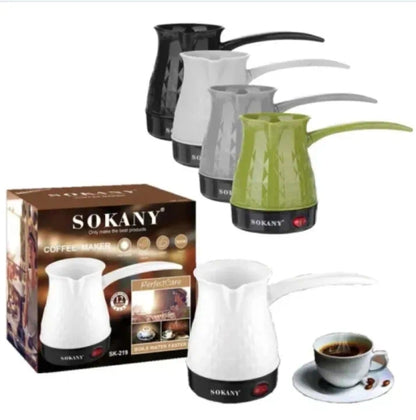 Sokany SK-219 Electric Turkish Coffee Maker, Modern Design & Easy Brewing for Authentic Coffee