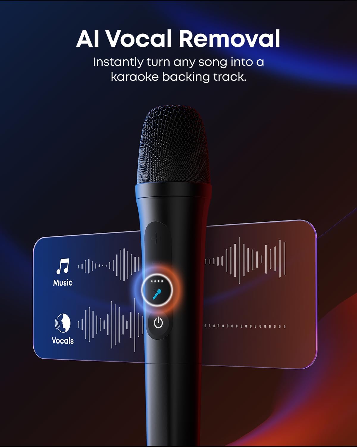 Anker Soundcore Rave 3S AI Party Speaker with 2 Wireless Microphones, 200W Sound, AI Vocal Removal, Reverb, Light Show, 12H Playtime
