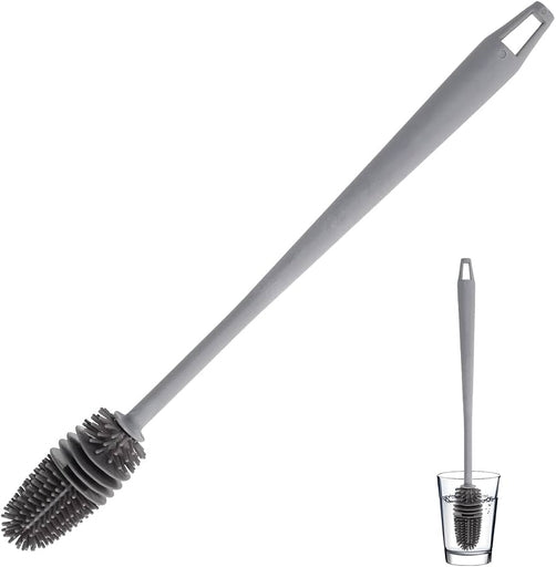 Silicone Bottle Cleaning Brush with Reinforced Long Handle 32X3.3CM