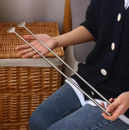 Retractable Back Scratcher Claw – Anti-Itch Telescoping Tool with Metal Shaft and PVC Grip