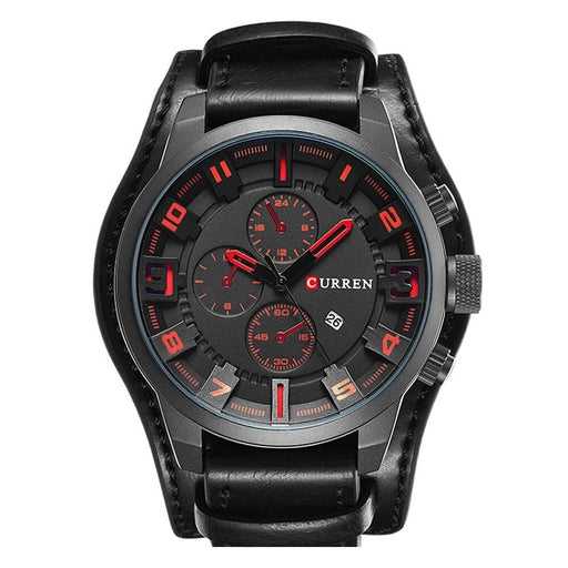 CURREN 8225 Men's Luxury Leather Strap Date Wrist Watch