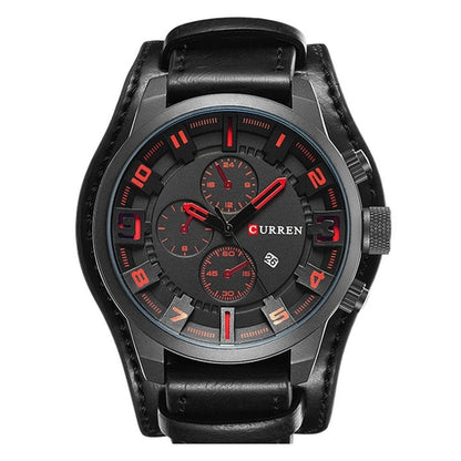 CURREN 8225 Men's Luxury Leather Strap Date Wrist Watch