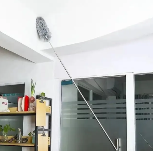 2.5M Extendable Long Handle Feather Duster | Detachable & Washable Microfiber Dust Brush
