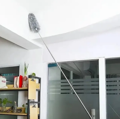 2.5M Extendable Long Handle Feather Duster | Detachable & Washable Microfiber Dust Brush