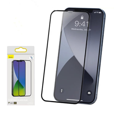 100% Genuine BASEUS 0.25mm Full-screen Curved Tempered Glass Protector For iPhone 12 / 12 Pro (2pcs/pack)