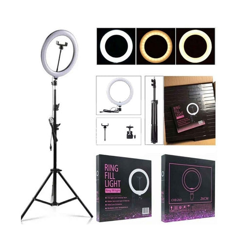2.1M/7ft Tripod Stand for Ring Light Photo Video Lighting Video Portrait with Ring Light