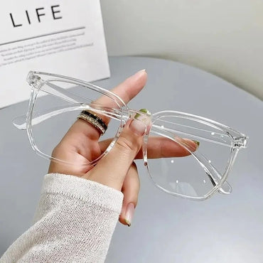 Transparent Computer Glasses Frame Women Men Anti Blue Light Square Eyewear Blocking Glasses Optical