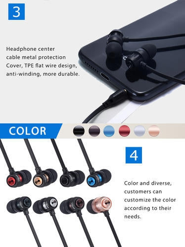 YWZ ME-88 Metal Bass Expression Earphone