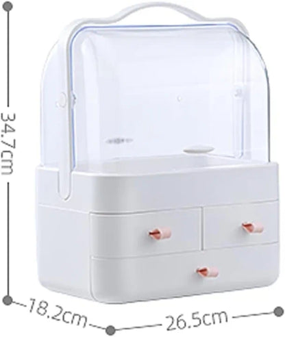 Makeup Skincare Organizer and Storage for Vanity Cosmetic Display Cases Waterproof