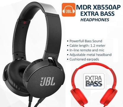MDR-XB550AP Extra Bass on-Ear Headphones, Headset with Mic for Phone Calls