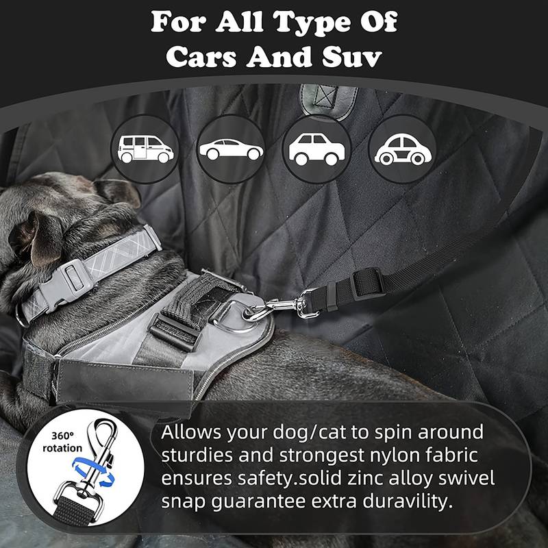 Car Dog Seat Belt and Pet Leash Rope Adjustable Harness Seatbelt Lead Accessories