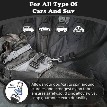Car Dog Seat Belt and Pet Leash Rope Adjustable Harness Seatbelt Lead Accessories