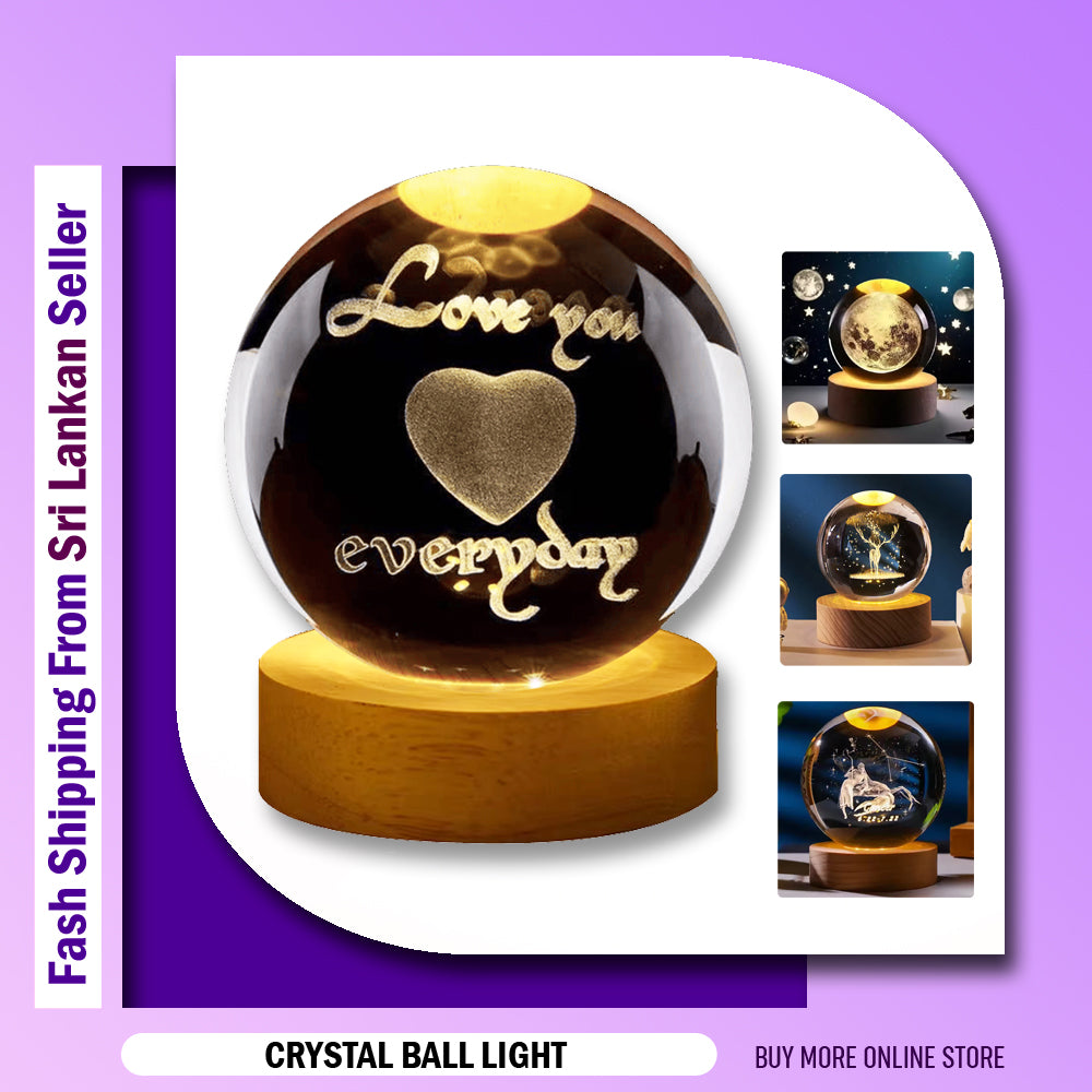 USB Night Light LED Crystal Ball 3D Moon Planet Galaxy Decor for Home Table Lamp Table Lamp Party Toys for Kids Adult Xmas Gifts Crystal Ball Night Light LED Galaxy Children Night Lamp For Bedroom Ambient Light Creative Gift Night Light USB Led Light