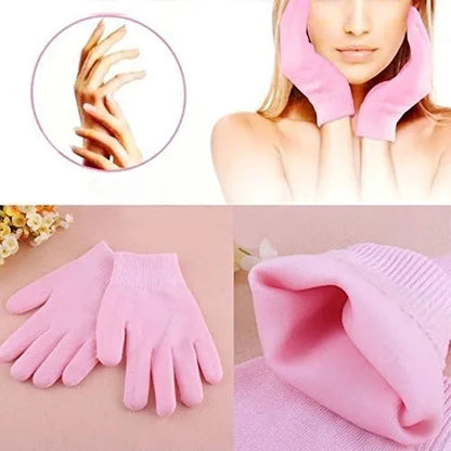 Moisturizing Skincare Gel Therapy Treatment Gloves Spa Gel Gloves for Women