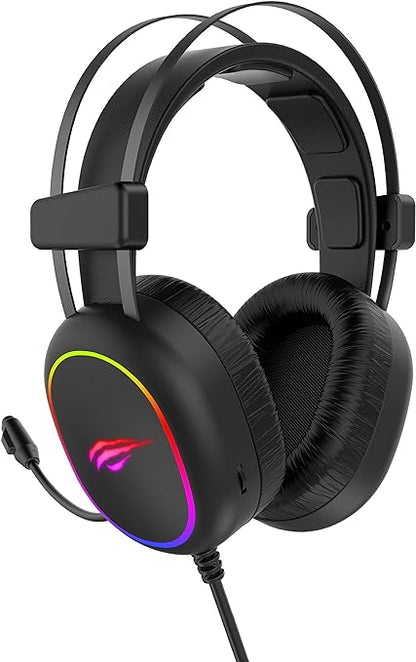 HAVIT H2016D RGB Wired Gaming Headset with Microphone Stereo Surround Sound