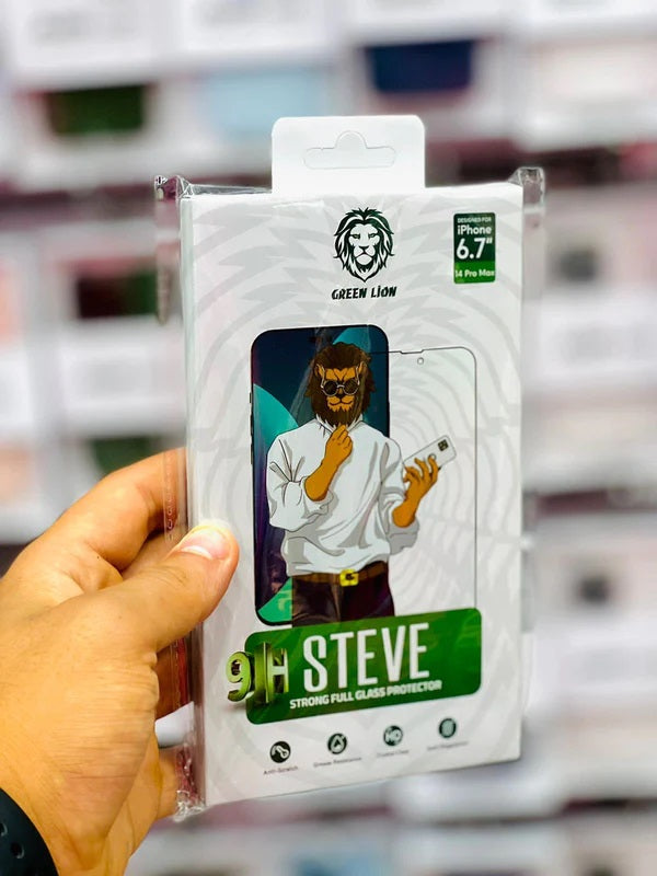 Green Lion 9H Steve Glass Strong Full Screen Protector For iPhone 14 PRO MAX Tempered Glass