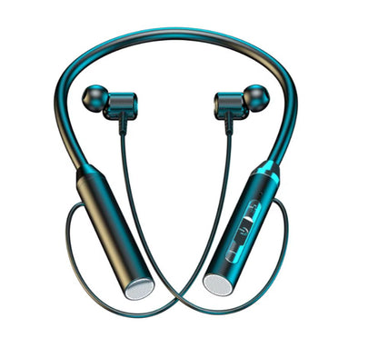 Magnetic Neckband Bluetooth Earphones – Wireless Sports Headphones with HD Sound & Built-in Mic