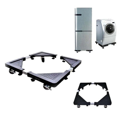 Movable Base Fridge Base Multi-Functional Stainless Steel Shelf ,Movable & Adjustable Base