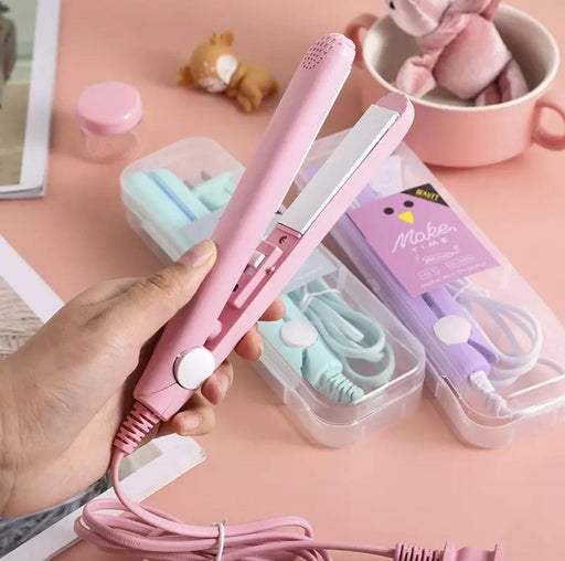Mini Hair Straightener and Curler - Assorted Color