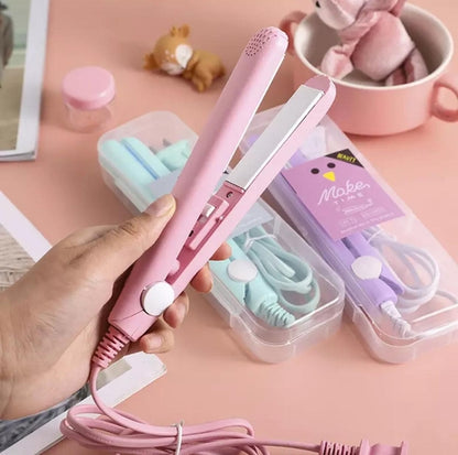 Mini Hair Straightener and Curler - Assorted Color