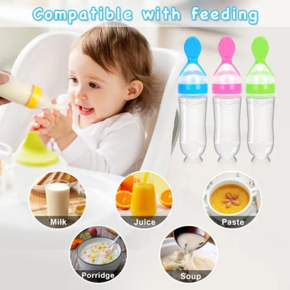 Squeeze Feeding Spoons Baby Feeder Bottle
