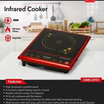 Multifunction Infrared Cooker Electric Hot Plate Cooker Stove Olsenmark OMIC2092/2000W with Warranty