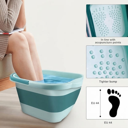 Portable Foot Bath Bucket with Massage Function, Pedicure Foot Spa for Stress Relief & Foot Care
