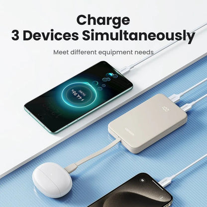UGREEN 10000mAh PD 30W Power Bank with integrated USB-C cable - 45206