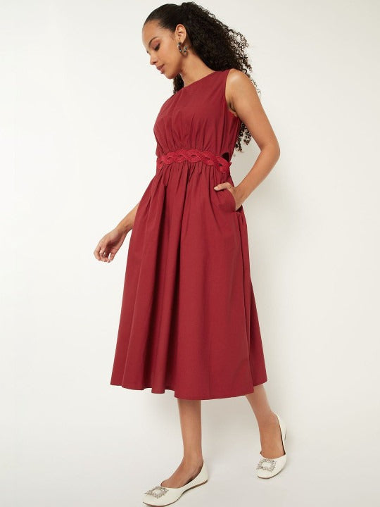 Women Solid a-Line Dress