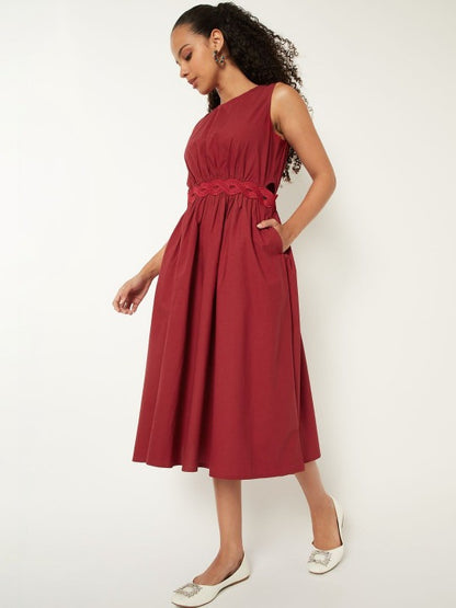 Women Solid a-Line Dress