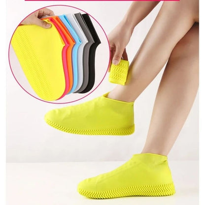 Silicone Waterproof Shoe Covers Reusable Rain Boots Shoes Protector Anti-Slip Rubber Shoe Covers