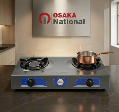 Infrared Gas Cooker Glass Top Double Burner ( 85% Energy Saving)