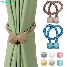 Furnishings Matte Finish PVC Curtain Knobs Holders