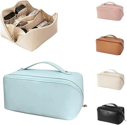 Travel Makeup Bag,Large Capacity Cosmetic Bags for Women, Waterproof Portable Pouch