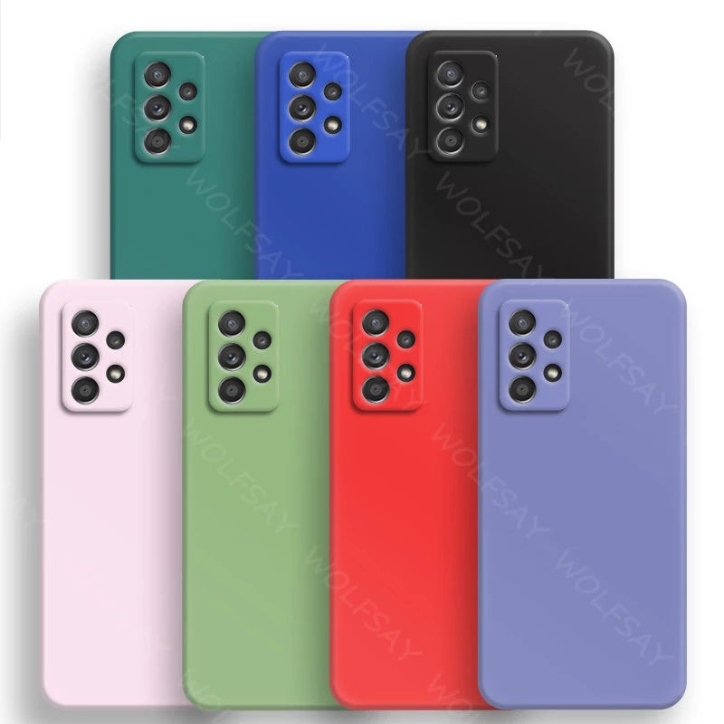 Liquid Silicone Shockproof Phone Case Cover For Galaxy A71