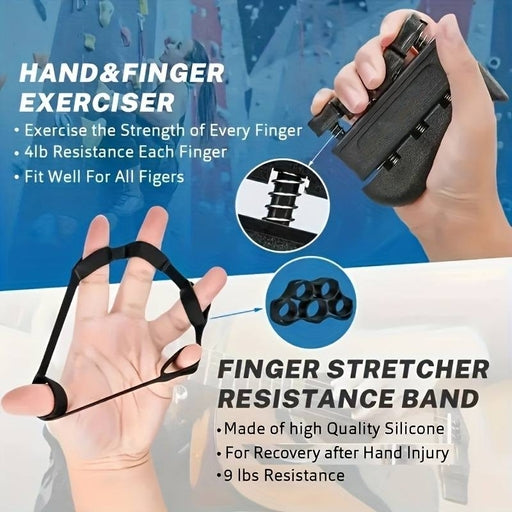 NEW 5Pcs/Set Hand Gripper Gym Fitness Hand Grip Ball Kit Power Finger Forearm Wrist Exerciser