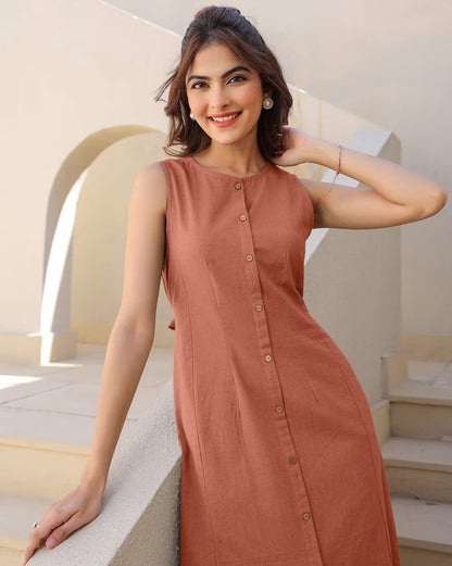 Women Cotton a-Line Dress