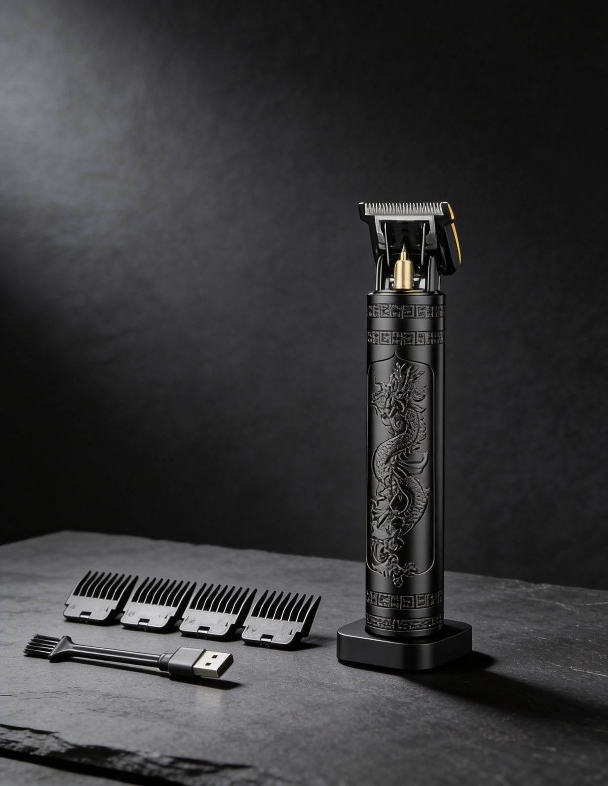 T9 Vintage Men's Hair Clipper: Rechargeable Electric Beard Trimmer & Professional Shaver