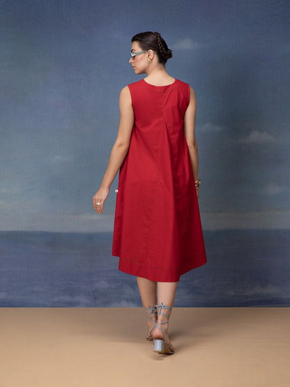 Women Patchwork a-Line Dress