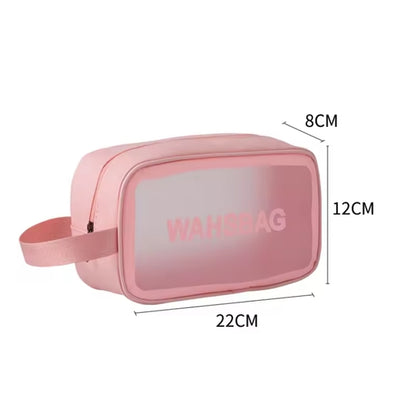 3Pcs Transparent Waterproof Travel Makeup & Cosmetic Storage Bag – Large Capacity Organizer Pouch