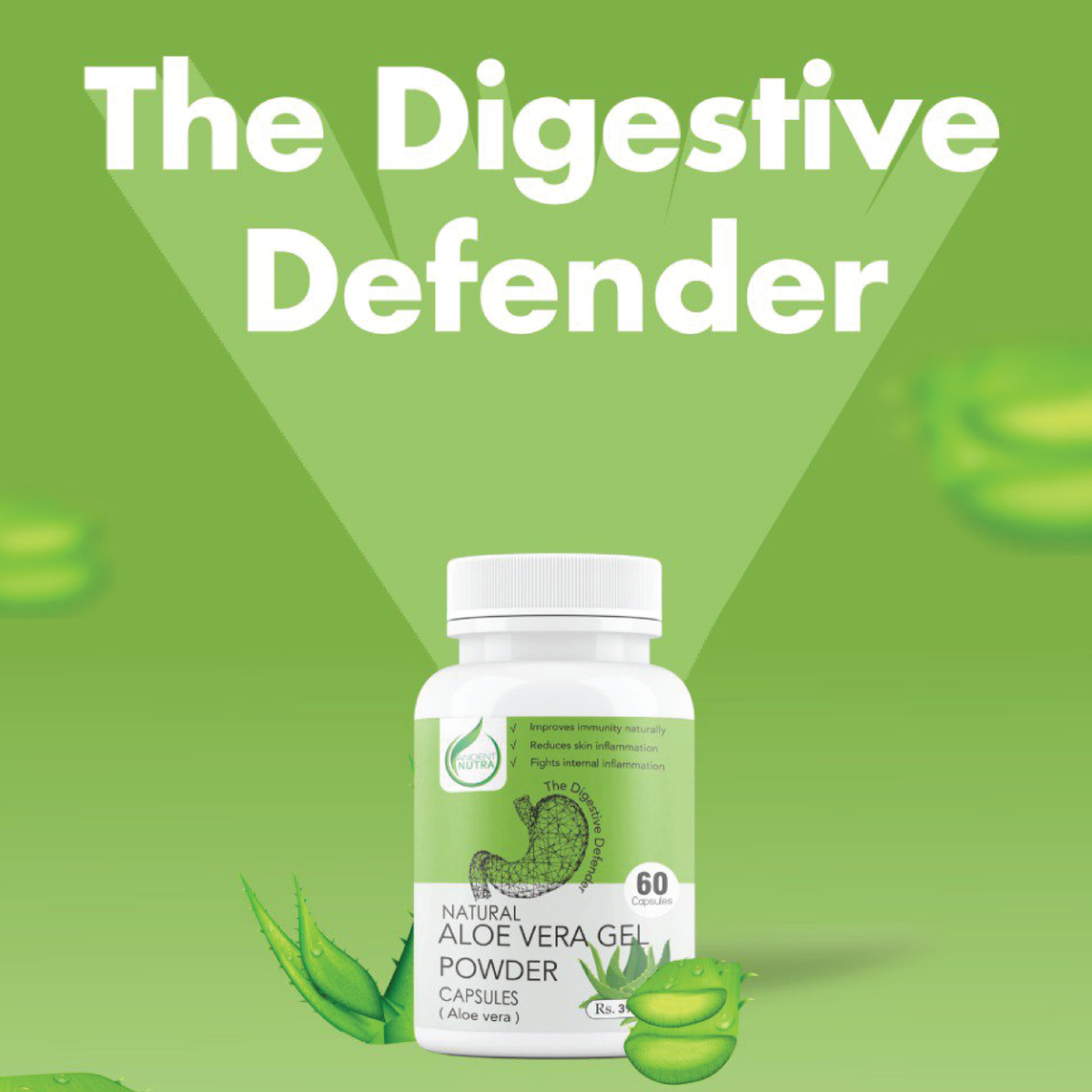 Aloe Vera Gel Powder  - 60 capsules