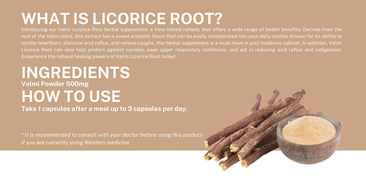 Licorice Root (Valmi)  - 60 capsules