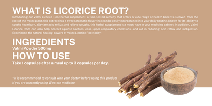 Licorice Root (Valmi)  - 60 capsules
