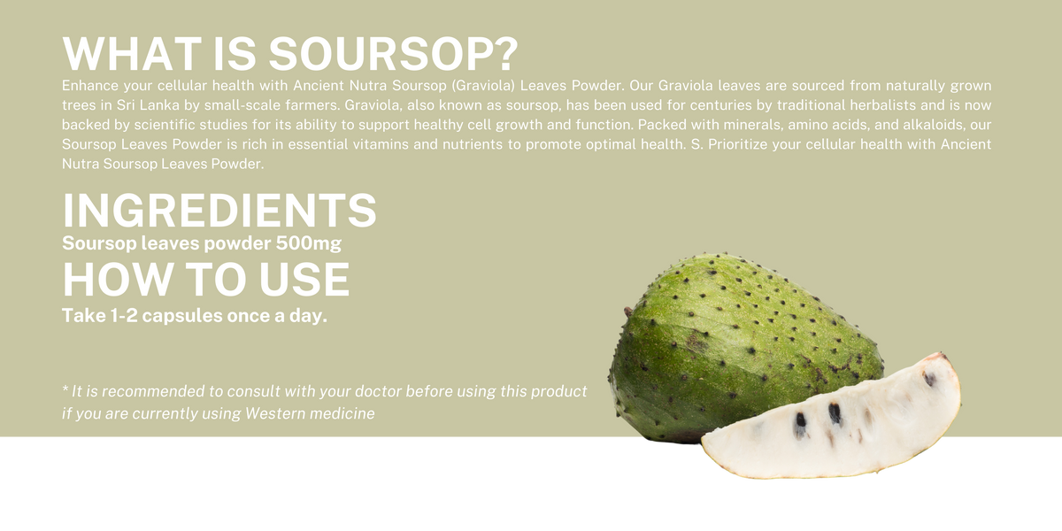 Soursop (Anoda Leaves) - 60 capsules