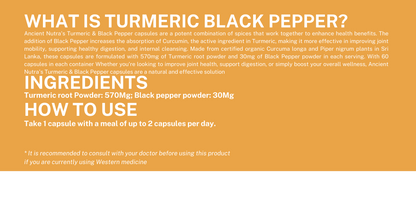 Turmeric & Black Pepper - 60 capsules