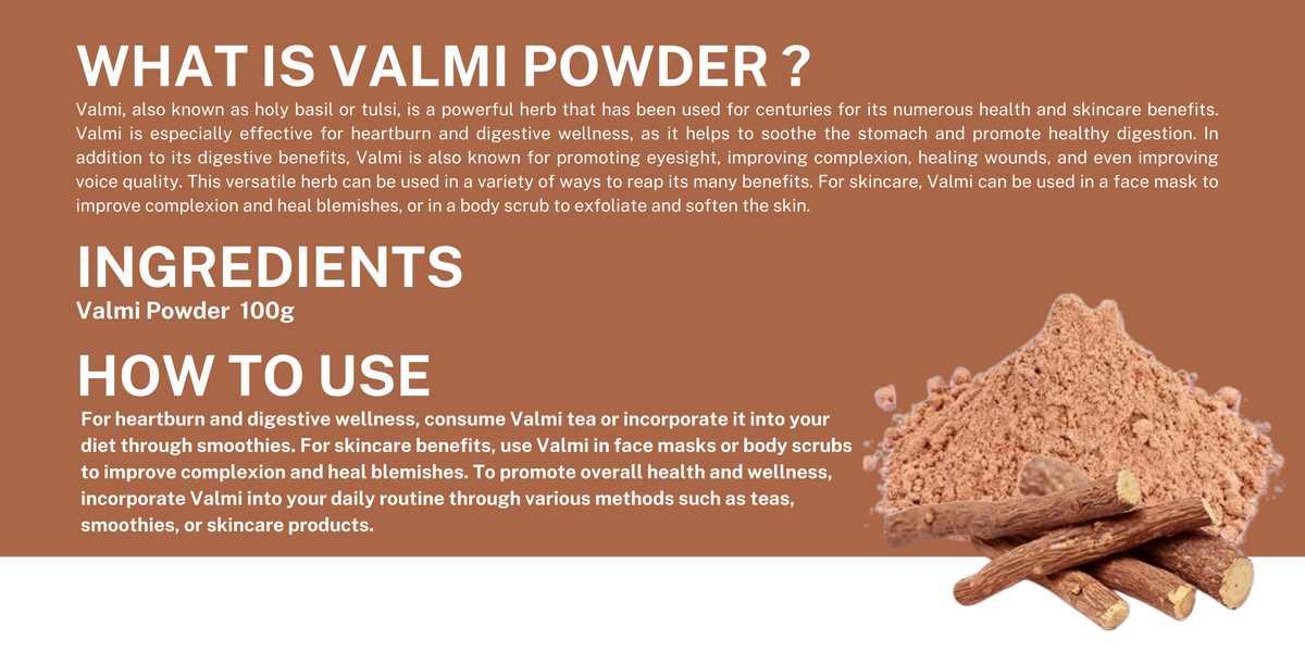 Valmi Powder 100g (Licorice)