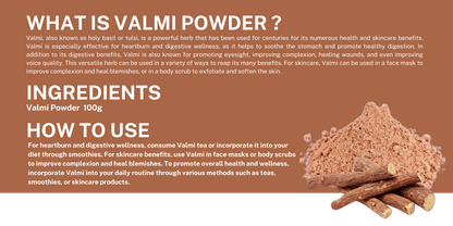 Valmi Powder 100g (Licorice)