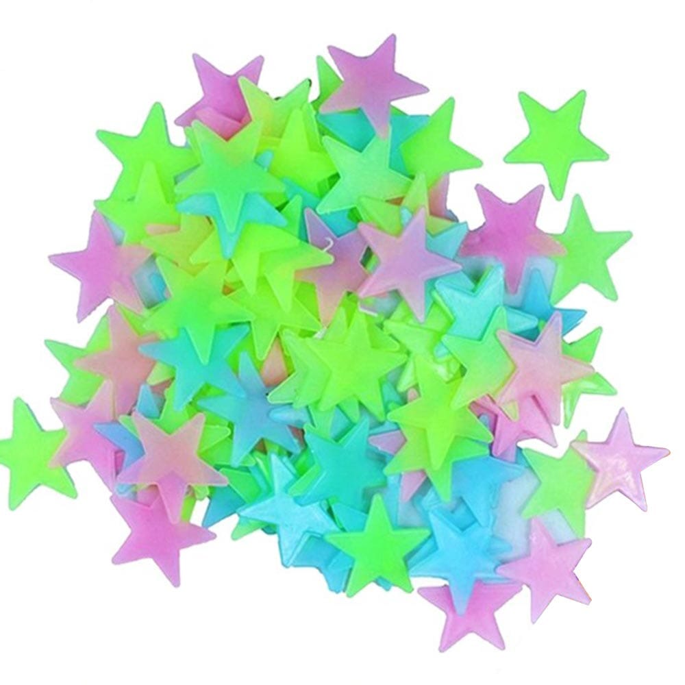 200 Pieces High Quality Radium Stars stickers Radiam star stickers stars Glow in Dark Toys Radium Stickers Luminous Star Stickers Bedroom Sofa Fluorescent Radiam sticker Glowing Stars Painting Toy PVC Stickers for Kids Room