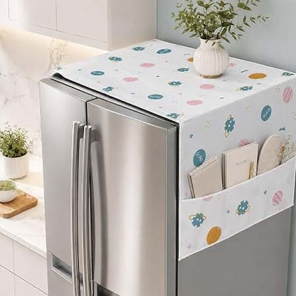 Dust Proof Storage Refrigerator Cover / Waterproof Fridge Storage Cover - Random Design